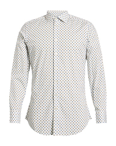 ETRO Рубашка с рисунком Белый 97% Хлопок, 3% Эластан