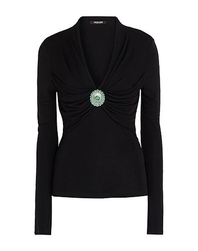 ROBERTO CAVALLI T-shirt Black 100% Viscose