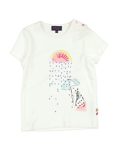 PAUL SMITH T-shirt JUNIOR Ivory 47% Cotton, 47% Modal, 6% Elastane