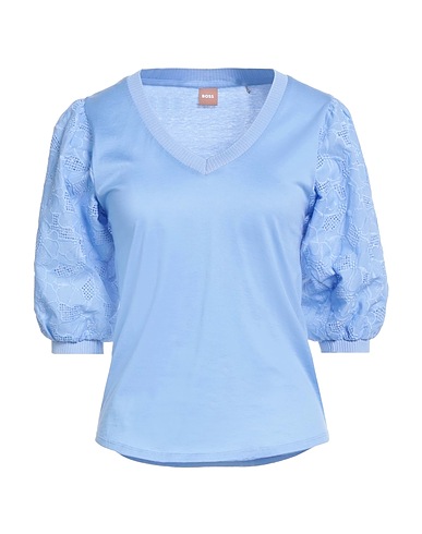 BOSS Top Pastel blue 100% Cotton