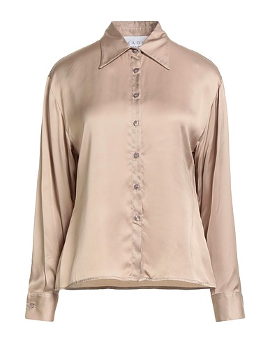 KAOS Camicie e bluse tinta unita Beige 100% Viscosa