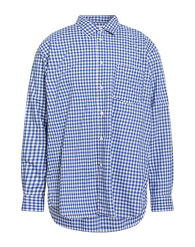 COMME des GARÇONS SHIRT Checked shirt Navy blue 100% Cotton