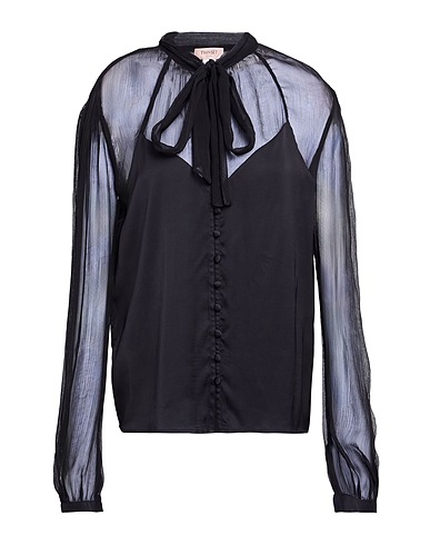 TWINSET Solid colour shirts & blouses Black 100% Viscose