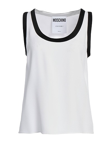 MOSCHINO Top COUTURE White 70% Acetate, 30% Viscose