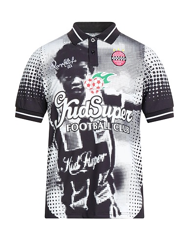 KIDSUPER STUDIOS Polo Noir 85% Polyester, 15% Élasthanne