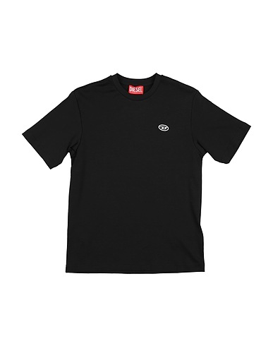 DIESEL T-shirt Nero 100% Cotone