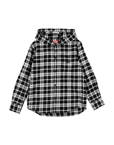 DIESEL Patterned shirt Black 100% Cotton
