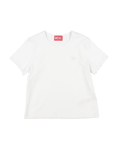 DIESEL T-shirt White 93% Cotton, 7% Elastane