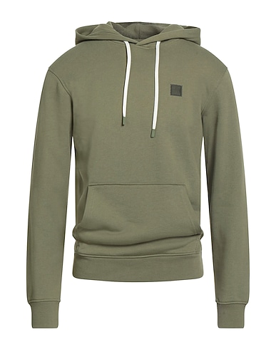 SCOTCH & SODA Hooded sweatshirt Military green 100% Cotton