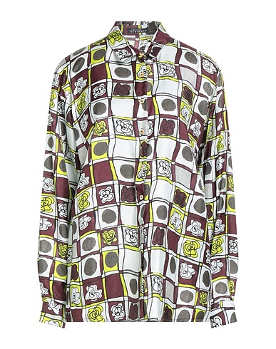 LAURA URBINATI Patterned shirts & blouses Light grey 100% Silk