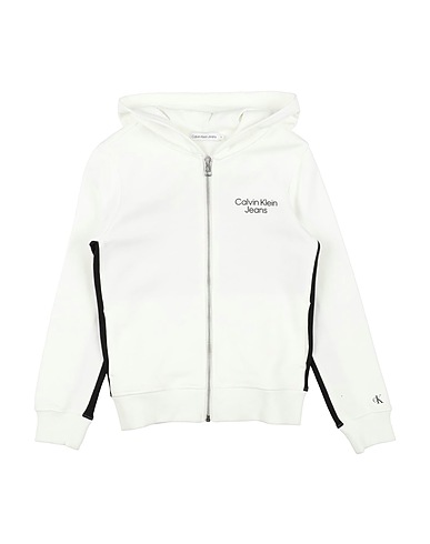 CALVIN KLEIN JEANS Sweatshirt White 100% Cotton, Elastane