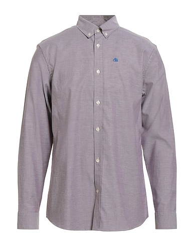 SCOTCH & SODA Camicia tinta unita Testa di moro 98% Cotone, 2% Elastan