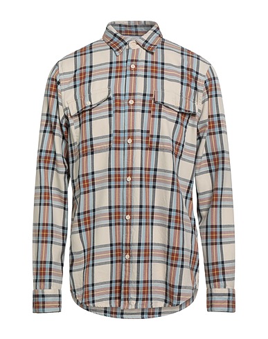 SCOTCH & SODA Checked shirt Cream 100% Cotton