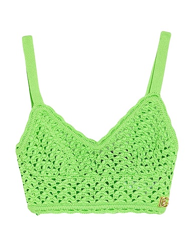 DOLCE&GABBANA Top Lime green 83% Viscose, 17% Polyamide