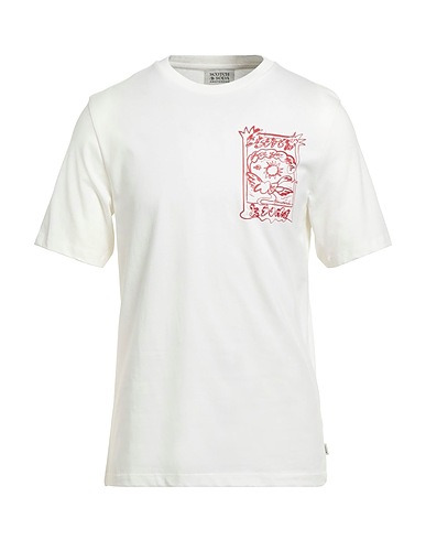 SCOTCH & SODA T-shirt White 100% Cotton