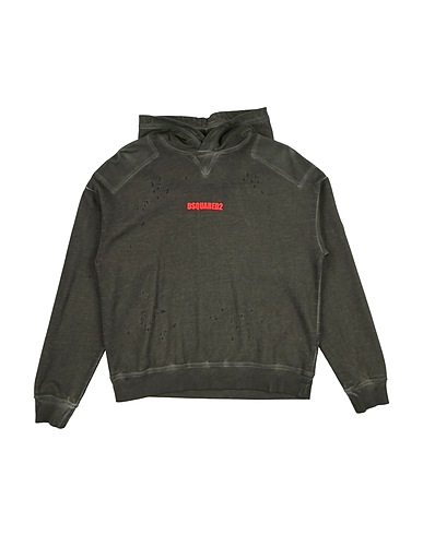 DSQUARED2 Sweatshirt Dark green 100% Cotton