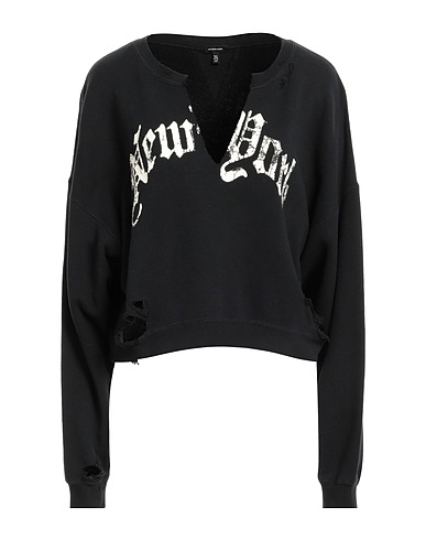 R13 Sweatshirt Black 85% Cotton, 15% Lyocell