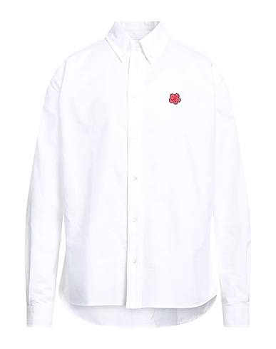 KENZO Solid color shirt White 100% Cotton