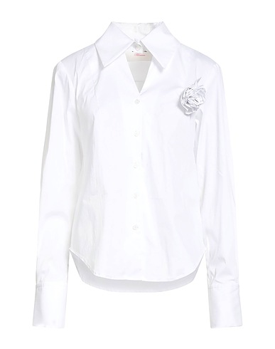 BLUGIRL Shirts White 78% Cotton, 20% Polyamide, 2% Elastane