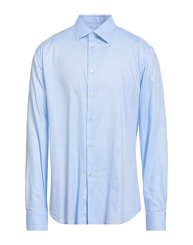 TOMBOLINI Patterned shirt Sky blue 100% Cotton
