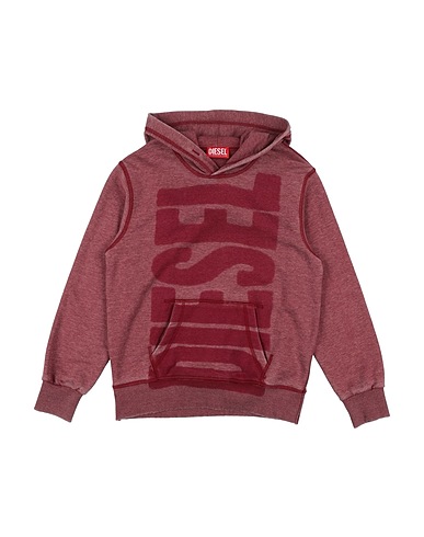 DIESEL Hoodie Bordeaux 65% Polyester, 35% Baumwolle