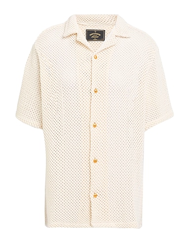 PORTUGUESE FLANNEL Solid color shirts & blouses Cream 75% Cotton, 20% Polyester, 4% Viscose, 1% Polyamide