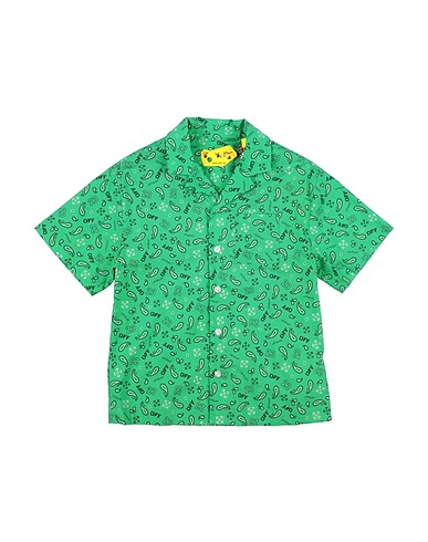 OFF-WHITE™ KIDS Patterned shirt Green 100% Cotton