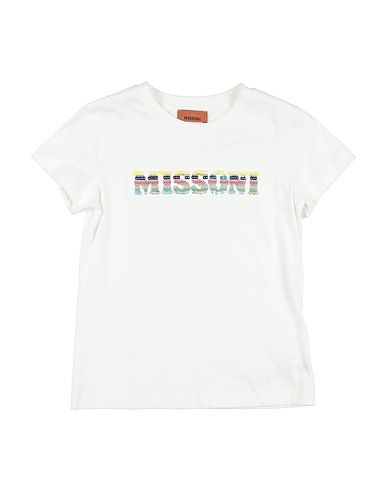 MISSONI KIDS T-shirt Bianco 100% Cotone, Poliestere