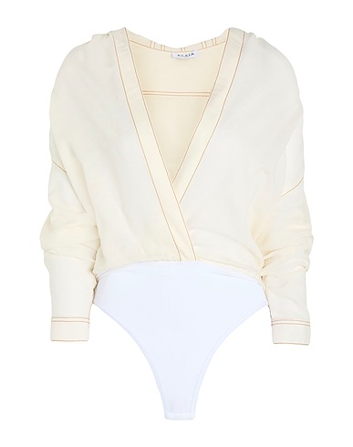 ALAÏA TOPWEAR Ivory 72% Wool, 28% Viscose, Polyester