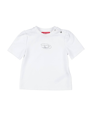 DIESEL T-shirt White 93% Cotton, 7% Elastane