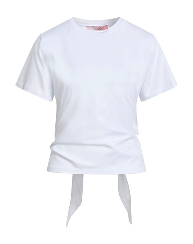 ROSÉ A POIS T-shirt Blanc 90% Coton, 10% Élasthanne