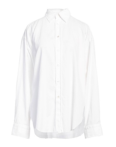 FINAMORE 1925 Solid color shirts & blouses White 100% Cotton