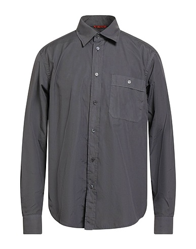 BARENA Solid colour shirt Grey 100% Cotton