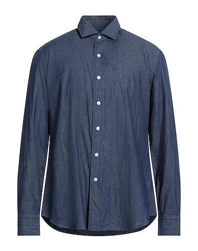 SALVATORE PICCOLO Denim shirt Blue 100% Cotton