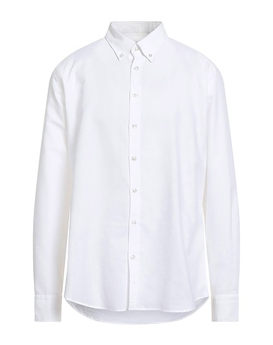 BASTONCINO Solid colour shirt White 100% Cotton