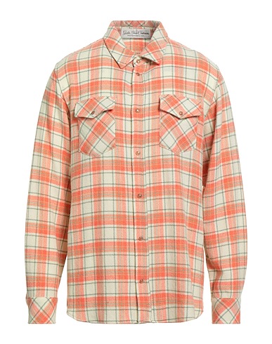 GOD'S TRUE CASHMERE Checked shirt Salmon pink 100% Cashmere