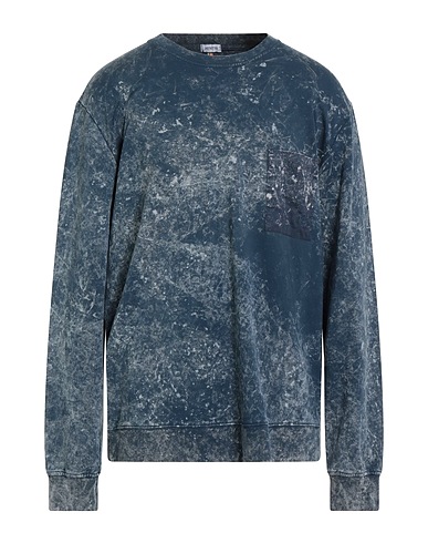 DISTRETTO 12 Sweatshirt Navy 95% Cotton, 5% Elastane