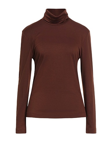 JIJIL T-shirt Chocolate brown 83% Polyester, 14% Viscose, 3% Elastane
