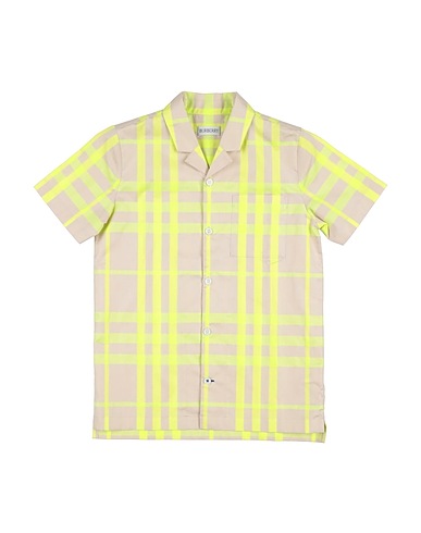 BURBERRY Hemd mit Muster Hellgrau 83% Baumwolle, 17% Polyester