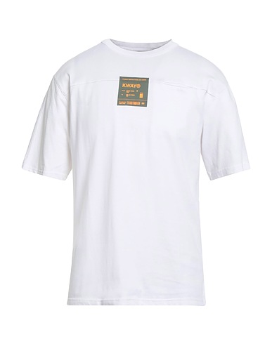 K-WAY T-shirt BIANCO 100% Cotone