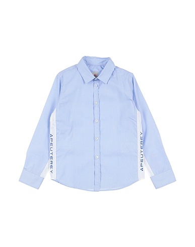 PEUTEREY Patterned shirt Light blue 100% Cotton