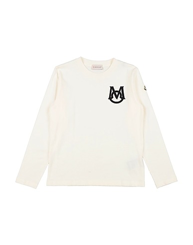 MONCLER T-shirt Off white 92% Cotton, 8% Elastane