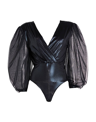 LAMADAMENUIT TOPS Schwarz 95% Polyester, 5% Elastan