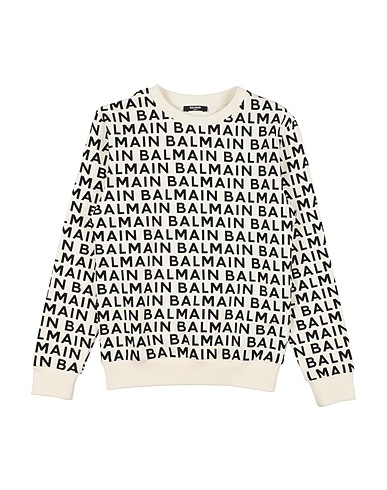 BALMAIN Sweatshirt White 100% Cotton, Elastane