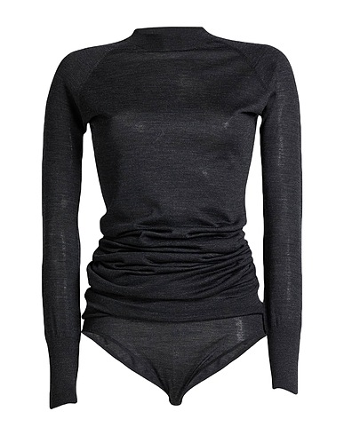 ALAÏA TOPS & TEES Charcoal 100% Wool