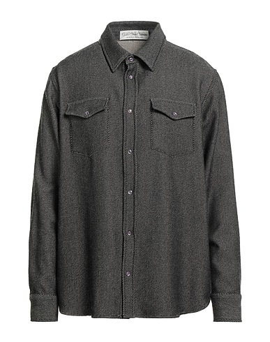 GOD'S TRUE CASHMERE Camicia tinta unita Nero 59% Cachemire, 41% Cotone