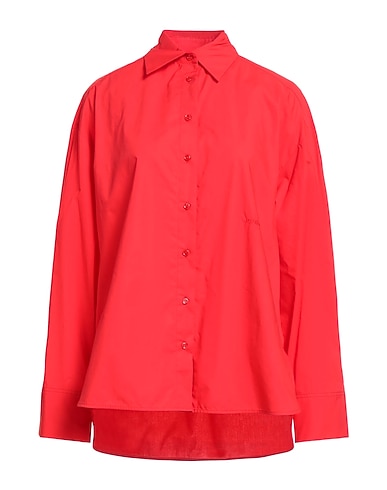 PINKO Solid colour shirts & blouses Red 100% Cotton