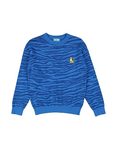 KENZO KIDS Jumper Bright blue 100% Cotton