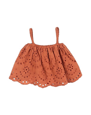 BABE & TESS Tanktop Kamel 100% Baumwolle