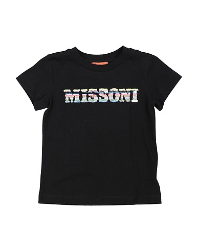 MISSONI KIDS T-Shirt Schwarz 100% Baumwolle, Polyester